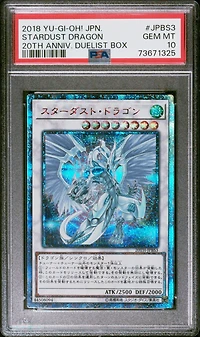 2018 Yu-gi-oh! Japanese 20th-20th Anniversary Duelist Box Jpbs3 Stardust Dragon PSA 10