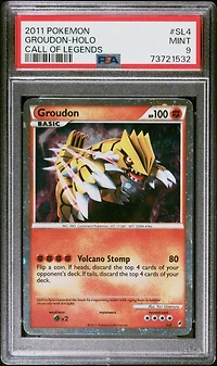 2011 Pokemon Call Of Legends Sl4 Groudon-holo PSA 9