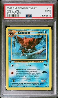 2001 Pokemon Neo Discovery 25 Kabutops 1st Edition PSA 9
