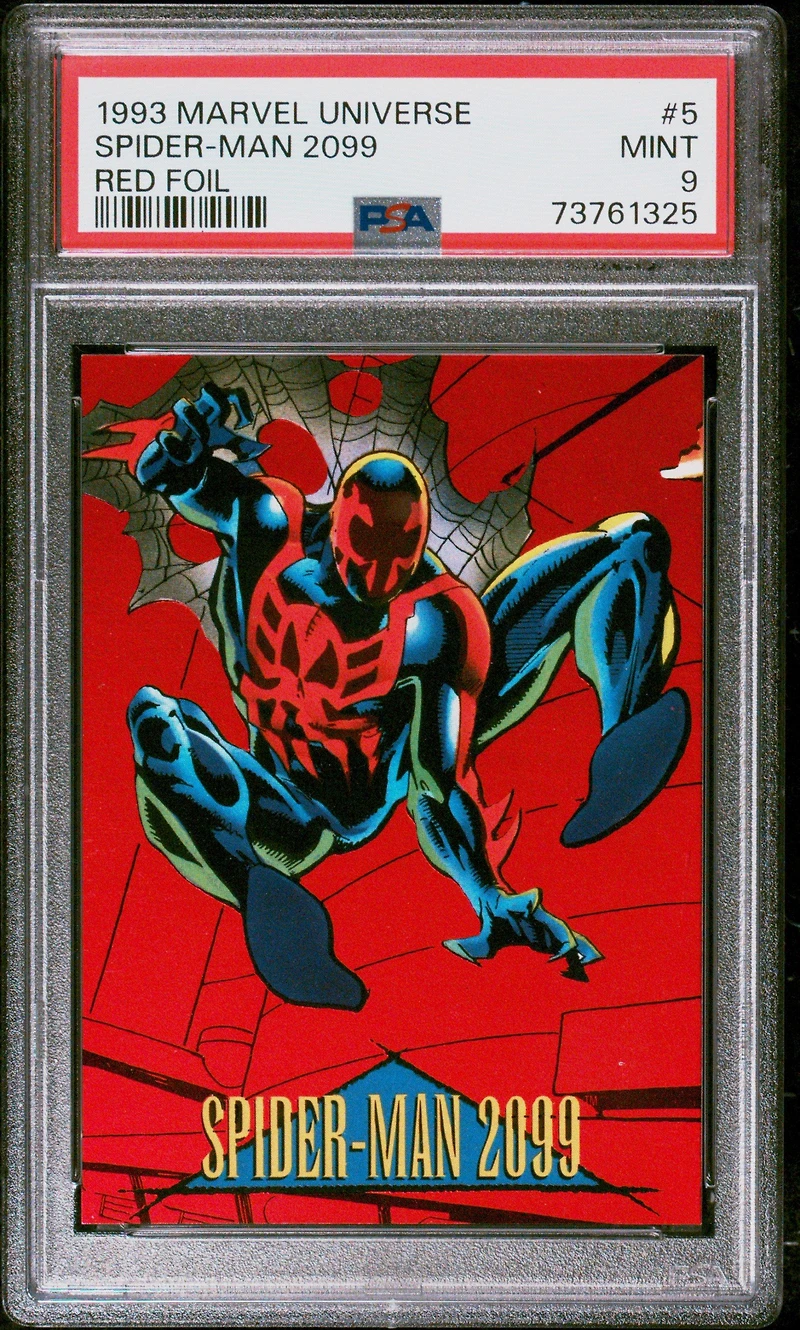 1993 Marvel Universe Red Foil 5 Spider-man 2099 PSA 9