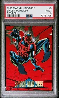 1993 Marvel Universe Red Foil 5 Spider-man 2099 PSA 9