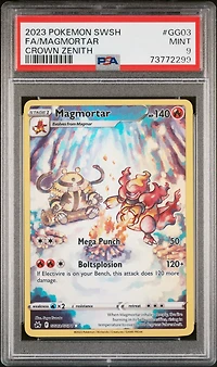 2023 Pokemon Sword And Shield Crown Zenith Gg03 Full Art/magmortar PSA