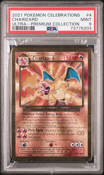2021 Pokemon Celebrations Ultra-premium Collection 4 Charizard PSA