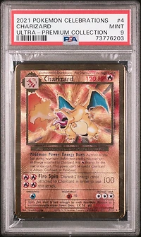 2021 Pokemon Celebrations Ultra-premium Collection 4 Charizard PSA