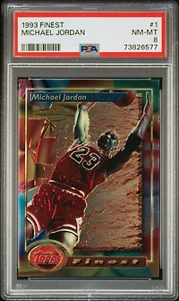 1993 Finest 1 Michael Jordan PSA 8
