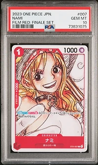 2023 One Piece Japanese Film Red: Finale Set 007 Nami PSA 10