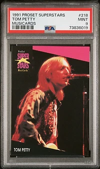 1991 Proset Superstars Musicards 218 Tom Petty PSA 9