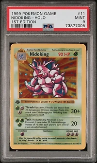 1999 Pokemon Game 11 Nidoking-holo 1st Edition PSA