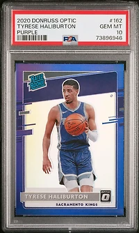2020 Panini Donruss Optic 162 Tyrese Haliburton PSA