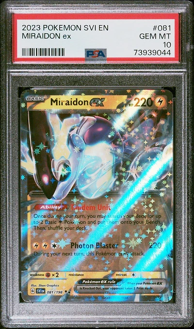 2023 Pokemon Svi En-scarlet & Violet 081 Miraidon Ex PSA