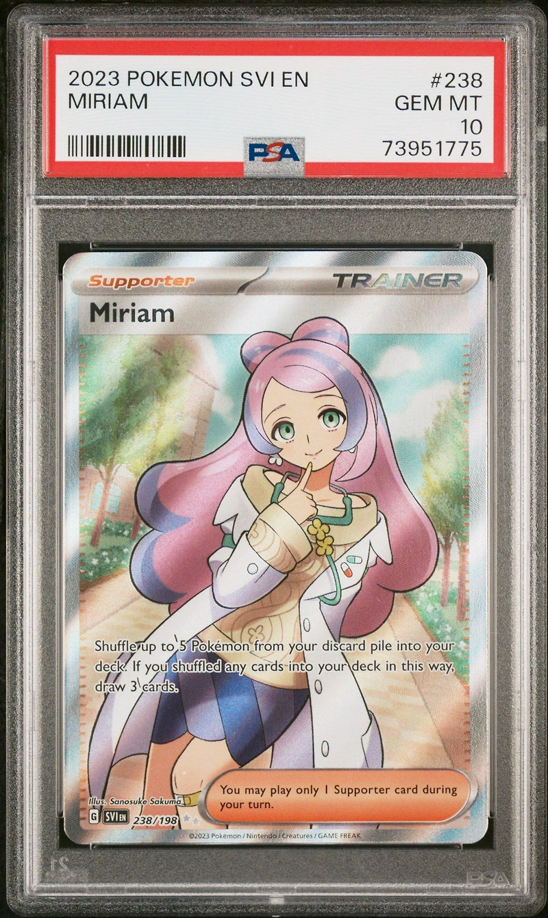 2023 Pokemon Svi En-scarlet & Violet 238 Miriam Ultra Rare PSA