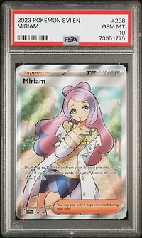 2023 Pokemon Svi En-scarlet & Violet 238 Miriam Ultra Rare PSA