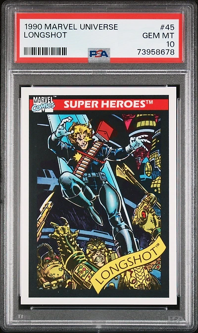 1990 Marvel Universe 45 Longshot PSA 10