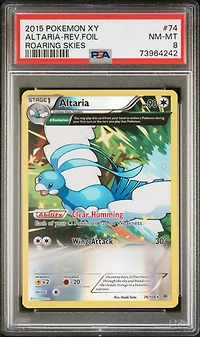 2015 Pokemon Xy Roaring Skies 74 Altaria-reverse Foil PSA 8