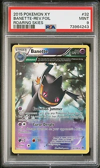 2015 Pokemon Xy Roaring Skies 32 Banette-reverse Foil PSA 9