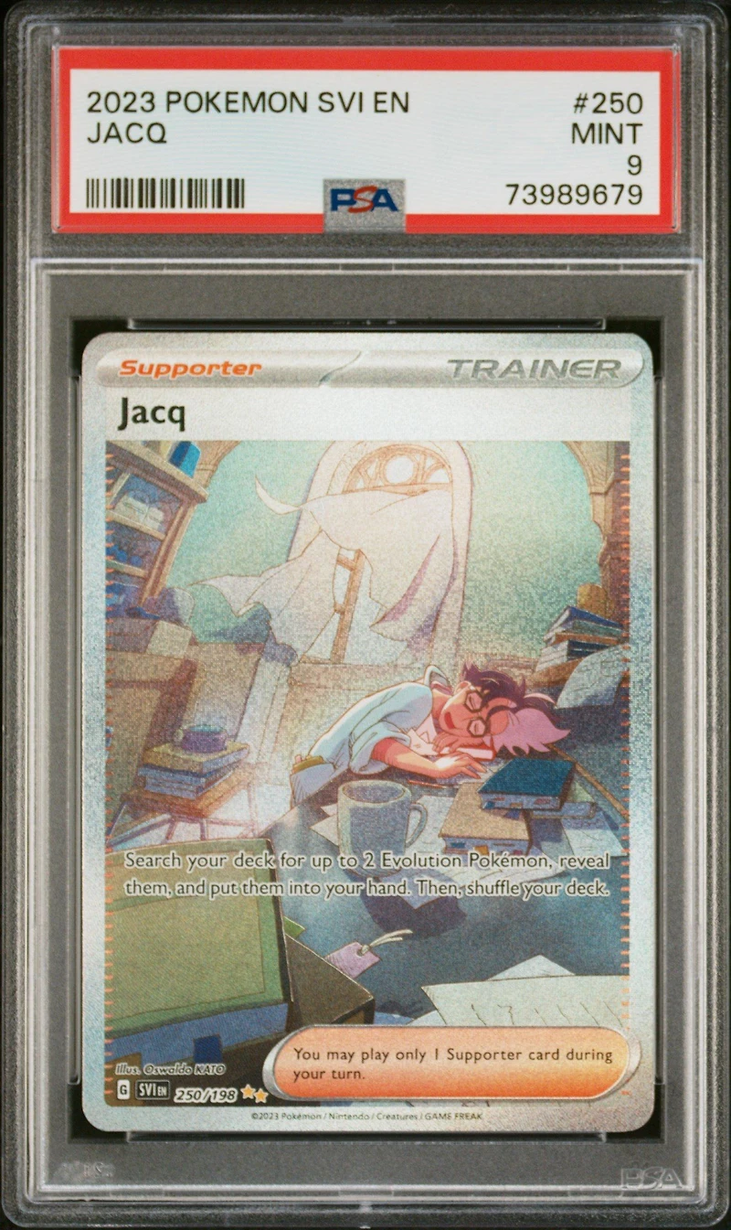 2023 Pokemon Svi En-scarlet & Violet 250 Jacq Special Illustration Rare PSA