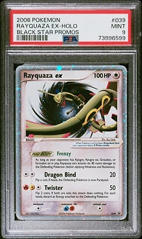 2006 Pokemon Black Star Promos 039 Rayquaza Ex PSA 9