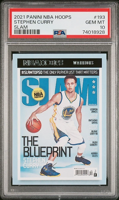 2021 Panini Nba Hoops Slam 193 Stephen Curry PSA 10