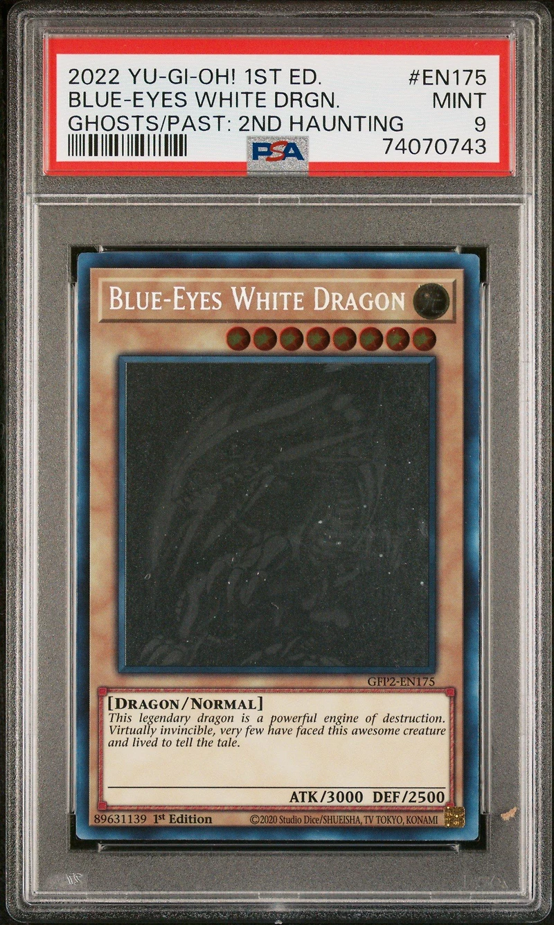 2022 Yu-gi-oh! Gfp2-ghosts From The Past: The 2nd Haunting En175 Blue-eyes White Dragon 1st Edition PSA