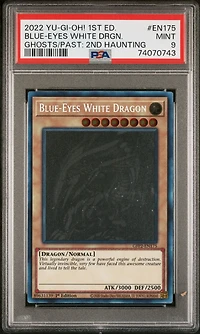 2022 Yu-gi-oh! Gfp2-ghosts From The Past: The 2nd Haunting En175 Blue-eyes White Dragon 1st Edition PSA