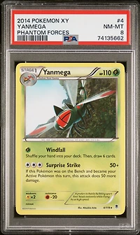 2014 Pokemon Xy Phantom Forces 4 Yanmega PSA 8
