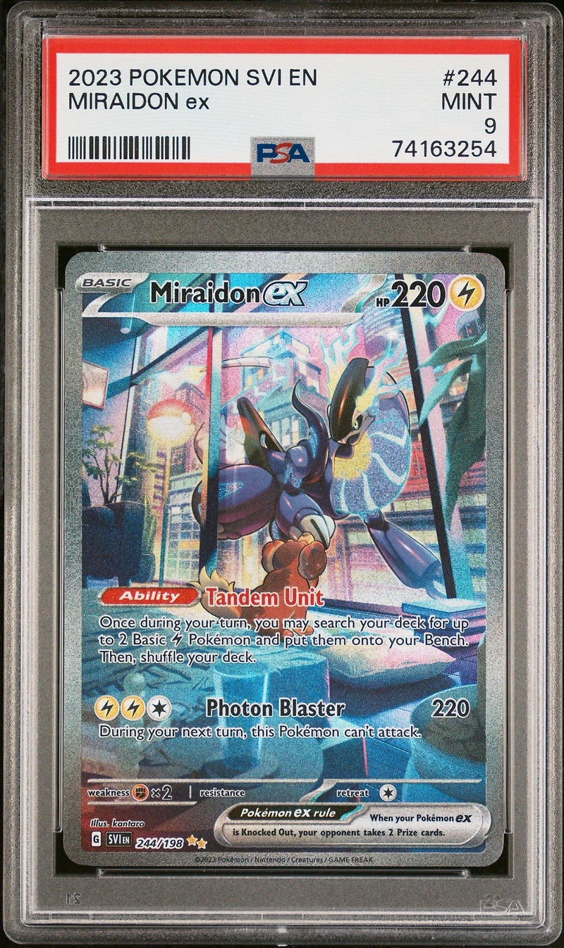 2023 Pokemon Svi En-scarlet & Violet 244 Miraidon Ex Special Illustration Rare PSA