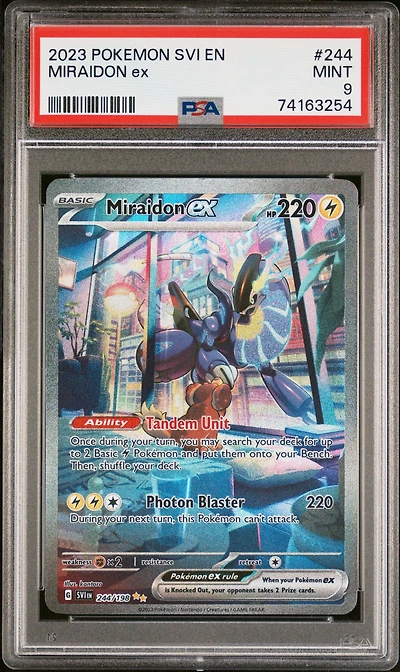 2023 Pokemon Svi En-scarlet & Violet 244 Miraidon Ex Special Illustration Rare PSA