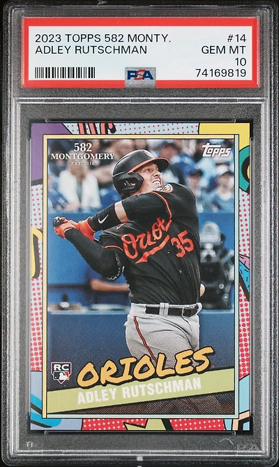 2023 Topps 582 Montgomery Set 14 Adley Rutschman PSA 10