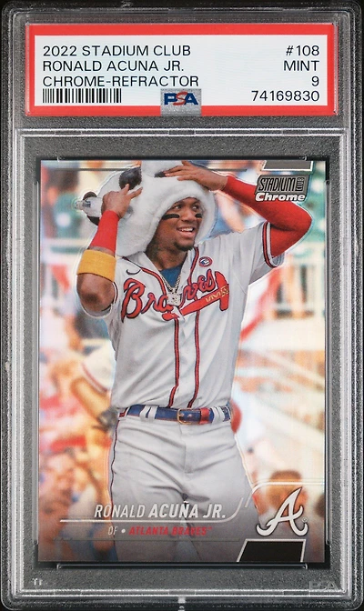 2022 Topps Stadium Club 108 Ronald Acuna Jr. PSA 9