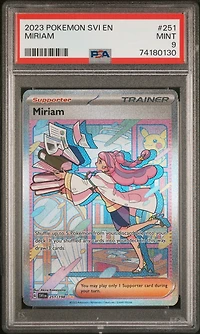 2023 Pokemon Svi En-scarlet & Violet Miriam PSA