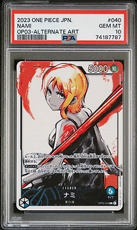 2023 One Piece Japanese Pillars Of Strength 040 Nami Alternate Art PSA 10