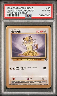 1999 Pokemon Jungle Promo 56 Meowth PSA 8