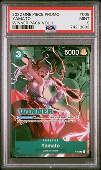 2022 One Piece Promos 008 Yamato Winner Pack Vol.1 PSA