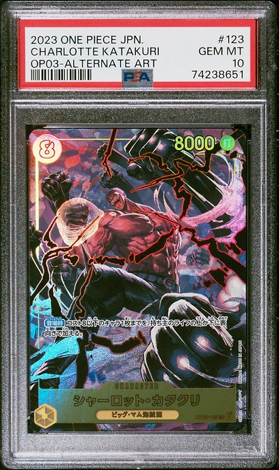 2023 One Piece Japanese Pillars Of Strength Charlotte Katakuri PSA 10