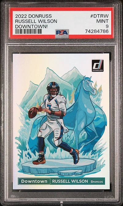 2022 Panini Donruss Downtown Dt-rw Russell Wilson PSA
