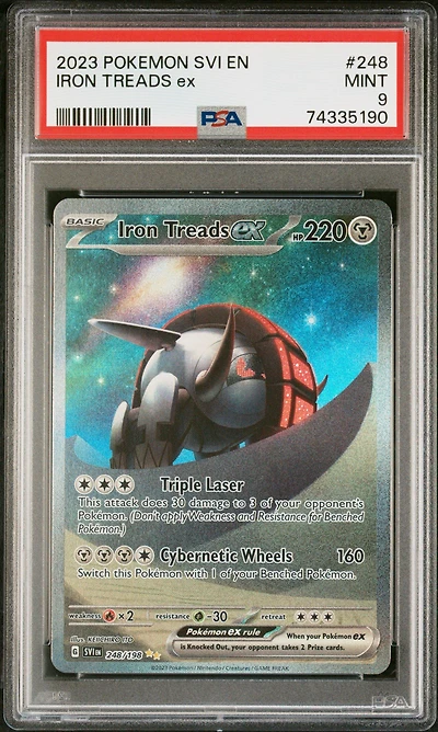2023 Pokemon Svi En-scarlet & Violet 248 Iron Treads Ex Special Illustration Rare PSA