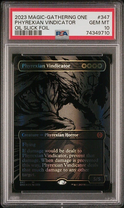 2023 Magic The Gathering Phyrexia: All Will Be One 347 Phyrexian Vindicator PSA 10