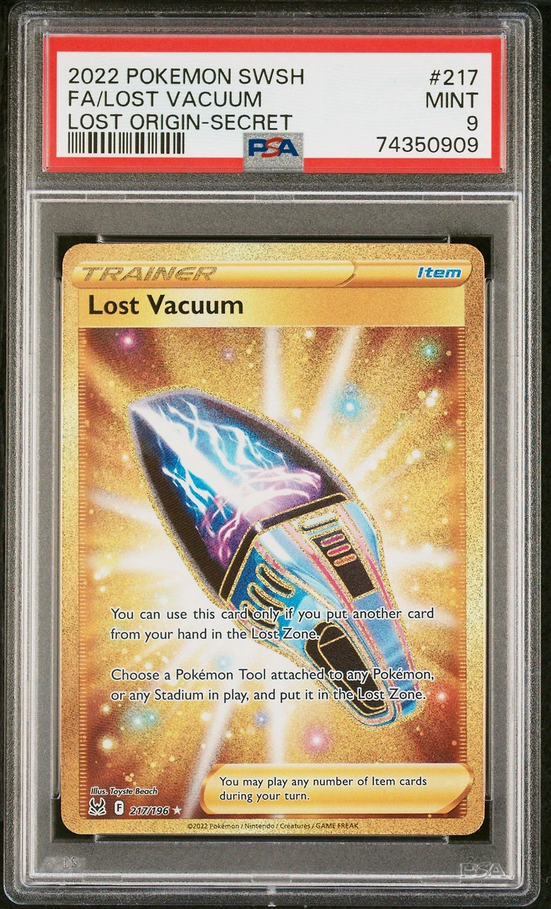 2022 Pokemon Sword & Shield Lost Origin 217 Full Art/lost Vacuum Secret PSA