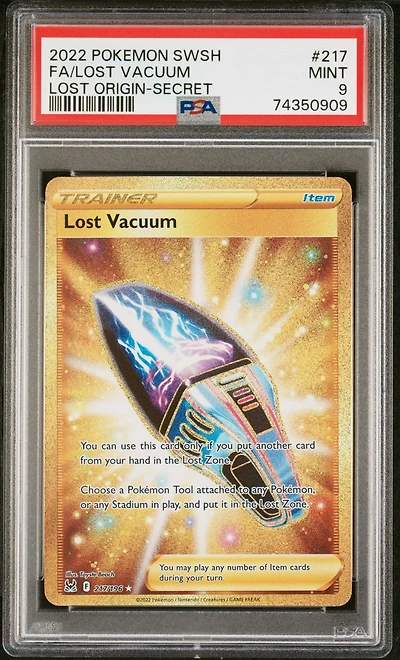 2022 Pokemon Sword & Shield Lost Origin 217 Full Art/lost Vacuum Secret PSA