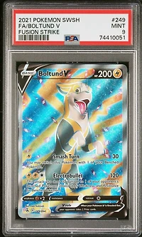 2021 Pokemon Sword & Shield Fusion Strike 249 Full Art/boltund V PSA