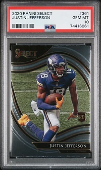 2020 Panini Select 361 Justin Jefferson PSA 10