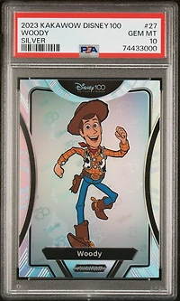2023 Kakawow Phantom Disney100 Wondrous Character 27 Woody Silver PSA 10