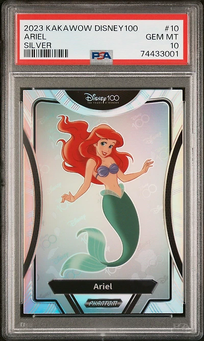 2023 Kakawow Phantom Disney100 Wondrous Character 10 Ariel Silver PSA 10