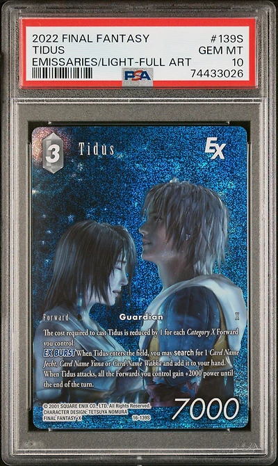 2022 Final Fantasy Emissaries Of Light 139s Tidus Full Art PSA 10