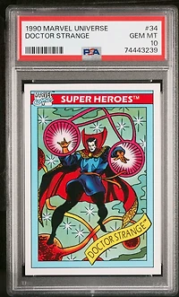 1990 Marvel Universe 34 Doctor Strange PSA 10