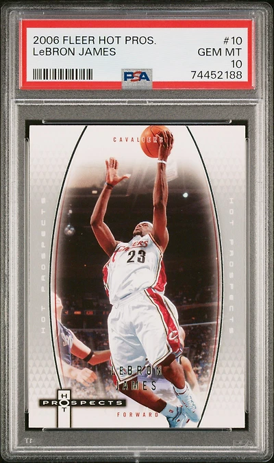 2006 Fleer Hot Prospects 10 Lebron James PSA 10