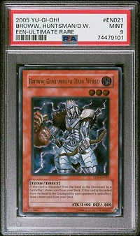 2005 Yu-gi-oh! Een-elemental Energy En021 Broww, Huntsman Of Dark World Ultimate Rare PSA 9