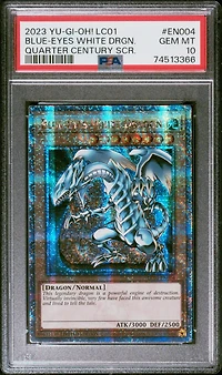 2023 Yu-gi-oh! Lc01-legendary Collection: 25th Anniversary Edition En004 Blue-eyes White Dragon Quarter Century Secret Rare PSA
