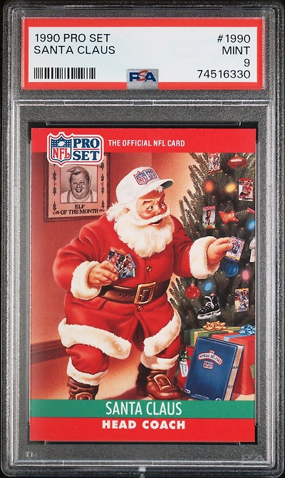 1990 Pro Set 1990 Santa Claus PSA 9