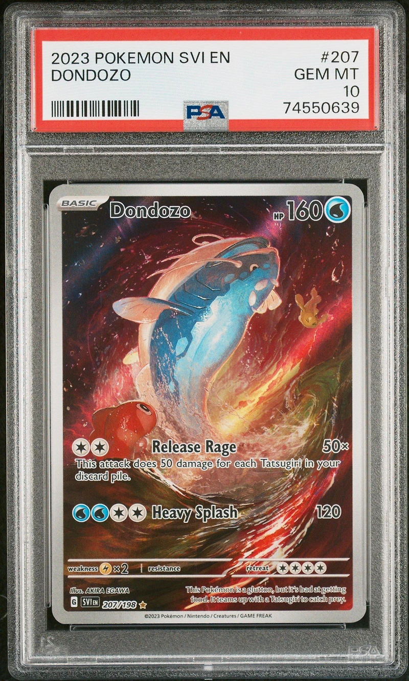 2023 Pokemon Svi En-scarlet & Violet 207 Dondozo Illustration Rare PSA